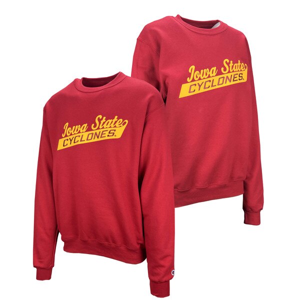 Champion® Iowa State Script Cyclones Cardinal Crewneck